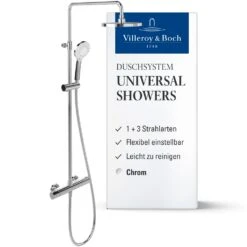Villeroy & Boch Universal Showers Duschsystem Mit Drei Funktionen Für Wandmontage -Megabad Verkäufe villeroy boch alle kollektionen universal showers 14008216