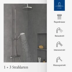 Villeroy & Boch Universal Showers Duschsystem Mit Drei Funktionen Für Wandmontage -Megabad Verkäufe villeroy boch alle kollektionen universal showers 14008217