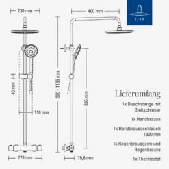 Villeroy & Boch Universal Showers Duschsystem Mit Drei Funktionen Für Wandmontage -Megabad Verkäufe villeroy boch alle kollektionen universal showers 14008223