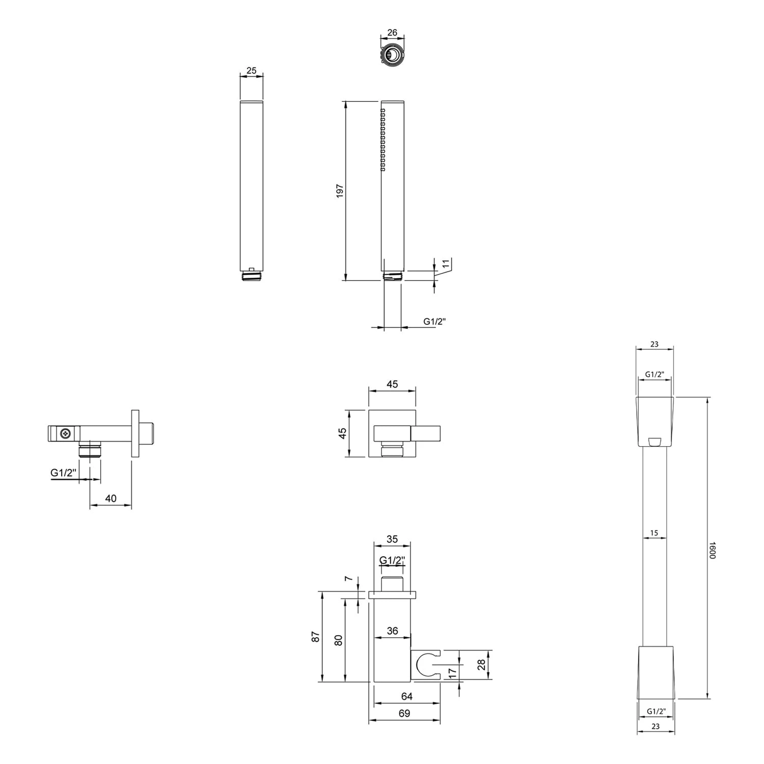 Villeroy & Boch Universal Taps & Fittings Unterputz-Thermostat-Set Inkl. Regenbrause Und Handbrause 7 Villeroy & Boch Universal Taps & Fittings Unterputz-Thermostat-Set Inkl. Regenbrause Und Handbrause – Bild 5