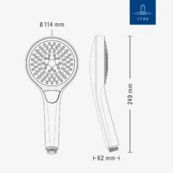 Villeroy & Boch Verve Showers Handbrause Mit Drei Strahlarten -Megabad Verkäufe villeroy boch alle kollektionen verve showers 14008101
