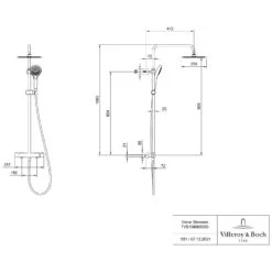 Villeroy & Boch Verve Showers Duschsystem Mit Drei Funktionen Für Wandmontage 7 Villeroy & Boch Verve Showers Duschsystem Mit Drei Funktionen Für Wandmontage -Megabad Verkäufe villeroy boch alle kollektionen verve showers 9588191