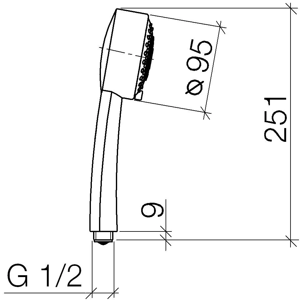 Dornbracht Handbrause Ø 9,5 Cm, 3 Strahlarten 4 Dornbracht Handbrause Ø 9,5 Cm, 3 Strahlarten – Bild 2