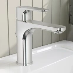 VitrA Root Round Einhebel-Waschtischmischer M Mit Ablaufgarnitur